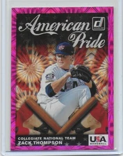 Zack Thompson 2019 Donruss American Pride Pink Firework #25