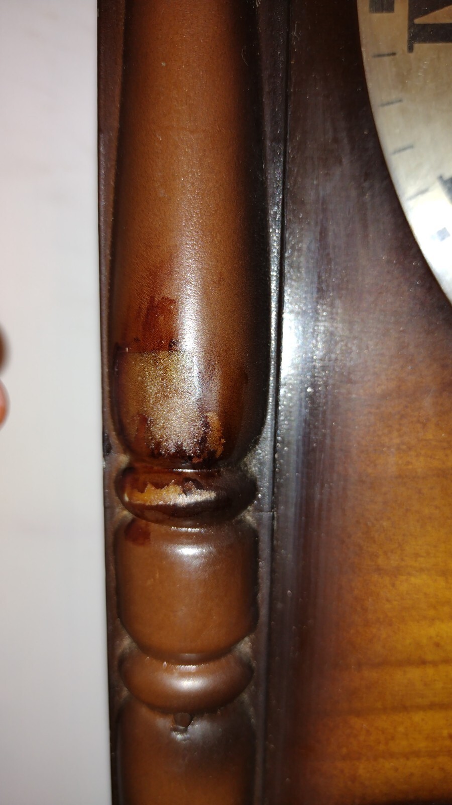 SONY WALL CLOCK 31 DAY WIND UP WITH PENDULUM & KEY WOOD EAGLE TOPPER eBay