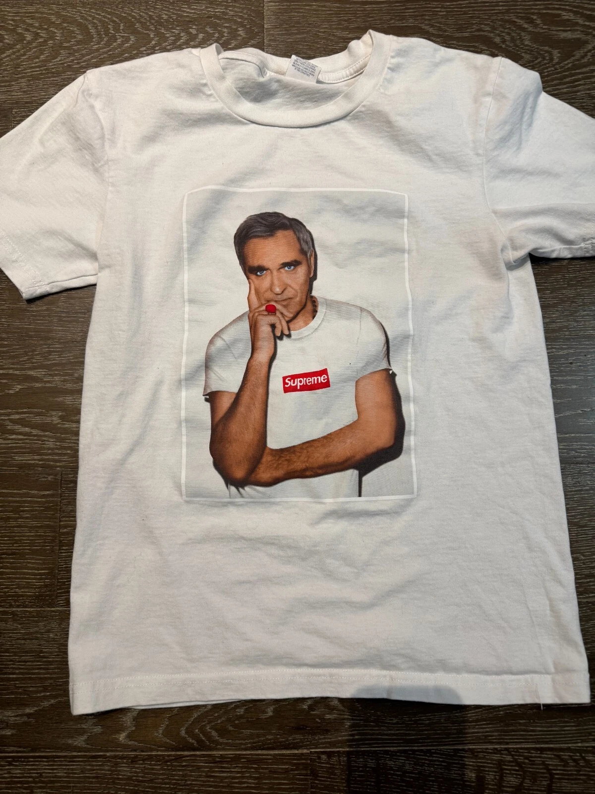 Tee shirt Supreme Morrissey BLANC occasion taille MOYENNE OCCASION SS16