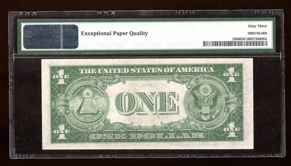 DBR 1935-A $1 North Africa Silver Fr. 2306 IC Block PMG 63 EPQ Serial I35622174C - Image 2 of 2