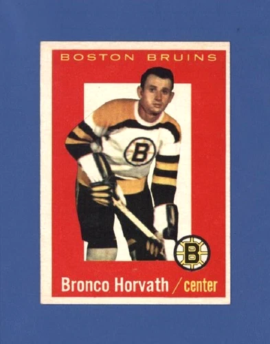 1959-60 Topps #56 Bronco Horvath EXMT+/NM Boston Bruins *SHARP*