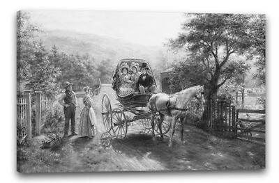 Kunstdruck Edward Lamson Henry - Eine Kutschenfahrt
