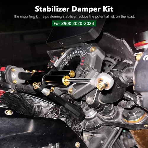 PARA KAWASAKI Z900 2020-2024 Kit de soporte amortiguador estabilizador de dirección de motocicleta - Imagen 3 de 9