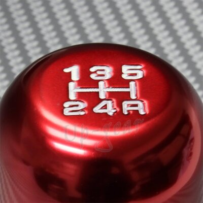 JDM Universal 5 Speed Type-R Manual Aluminum Transmission Shifter Knob Red