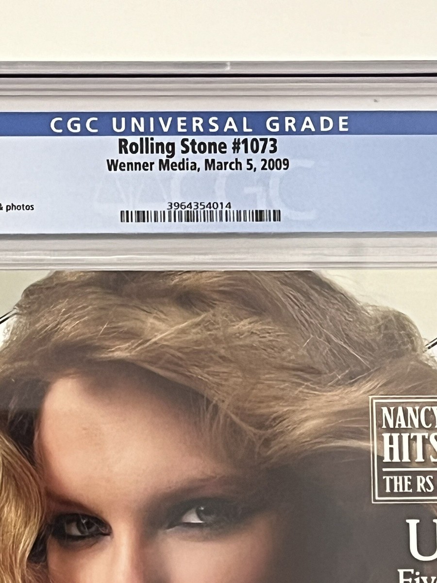 Taylor Swift 2009 Rolling Stone First Cover Issue CGC 8.5 Taylor Swift 2009 Rolling Stone First Cover Issue CGC 8.5