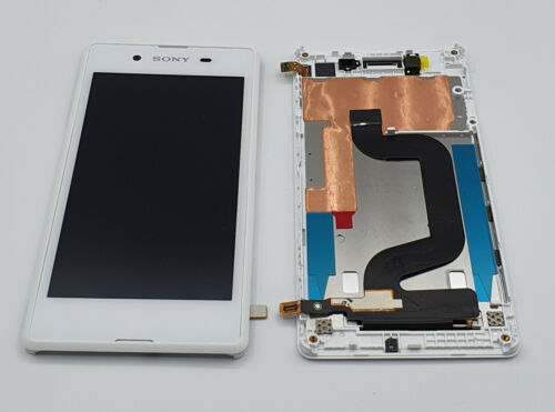 ✅ Sony Xperia E3 D2203 Display LCD Touch Screen Glas Scheibe + Rahmen Weiß  ✅ - Bild 1 von 4