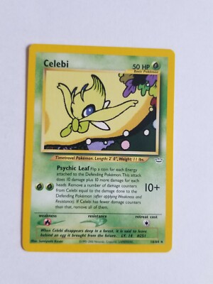 CELEBI 16/64 Neo Revelation Rare Unlimited WOTC Pokémon Card Near