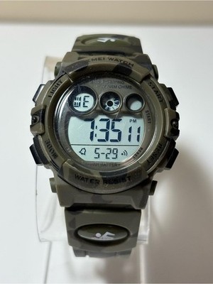 SKMEI 1547 Digital Sports Watch - Olive Green
