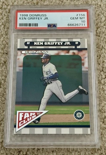 1998 Donruss - Fan Club Ken Griffey Jr #156 PSA 10