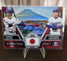 2024 Bowman Chrome Shohei Ohtani & Yoshinobu Yamamoto International Impact #II-1