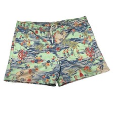 Polo Ralph Lauren Mens Swim Shorts 3XB Tropical AOP Hawaiian Graphic Swimwear