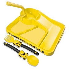 Construction Toddler Plates - Early Christmas Gift Ideas for Grandkids - Yellow