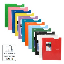 Five Star Pocket Prong Paper Folder: 9 in. x 11 in. Color May Vary 1 folder