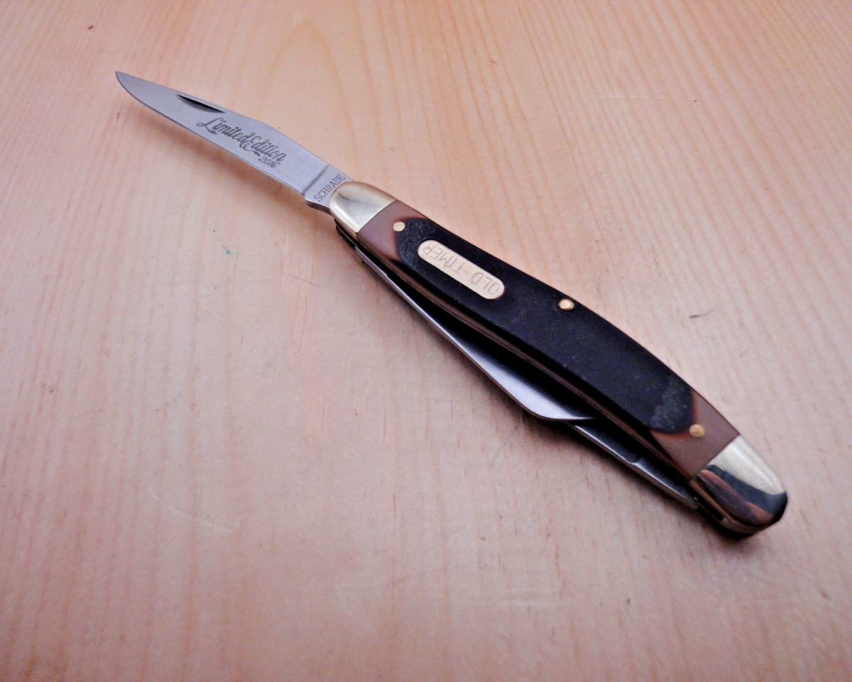 Vintage Schrade Old Timer USA 610T 3 Blade Folding Pocket Knife