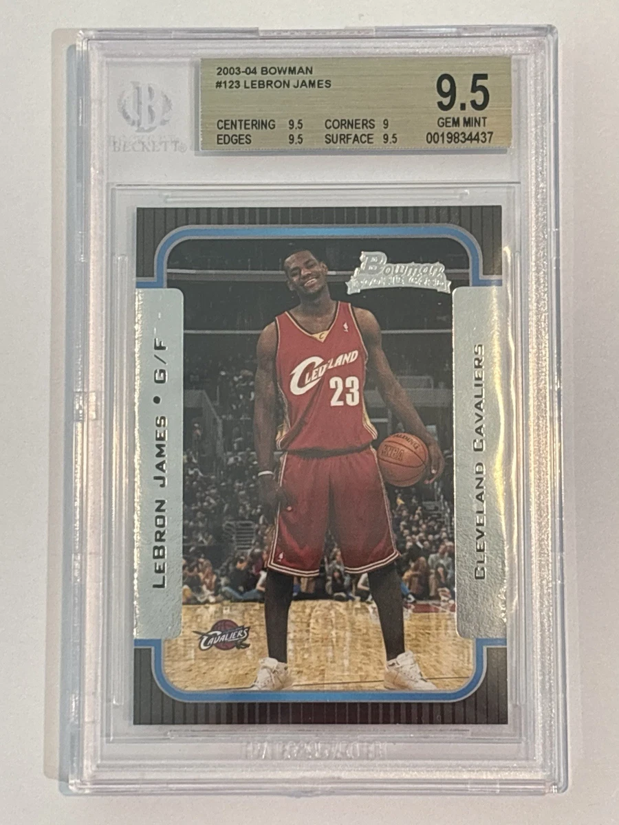 Rookie LeBron James Beckett BGS 9.5 Grade Basketball Trading Cards