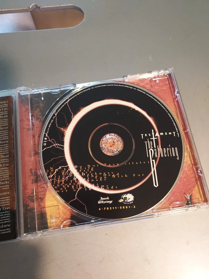 Testament The Gathering Burnt Offerings CD (1999Spitfire Records) Hard Rock MINT - Image 4 of 4