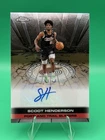 Scoot Henderson 2025-26 Topps Chrome Autograph TFRA-SH Trail Blazers NBA