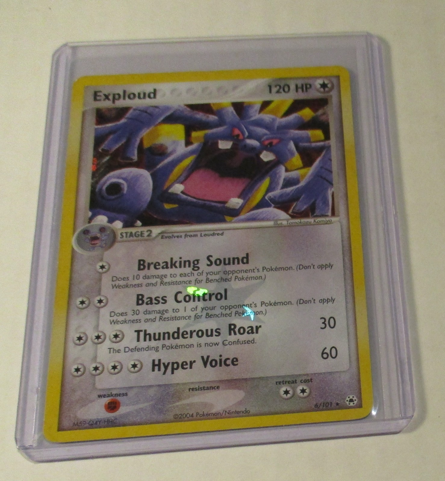 Pokémon TCG  Hidden Legends Exploud Reverse Holo Card 6/101 Played 2004