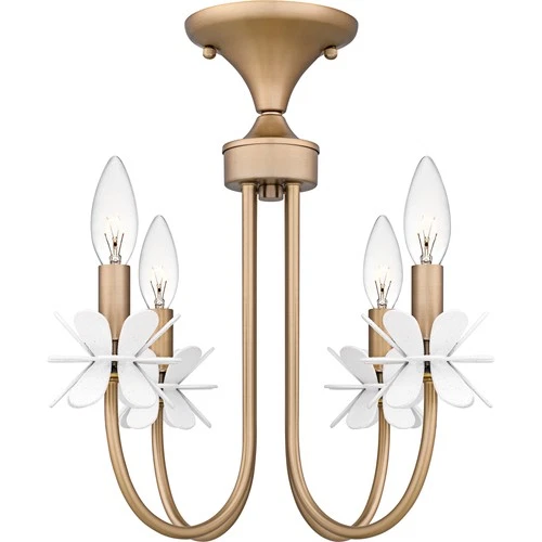 Quoizel REY1716 Remy 4 Light 16"W Semi-Flush Ceiling Fixture / - Bronze - Picture 6 of 7