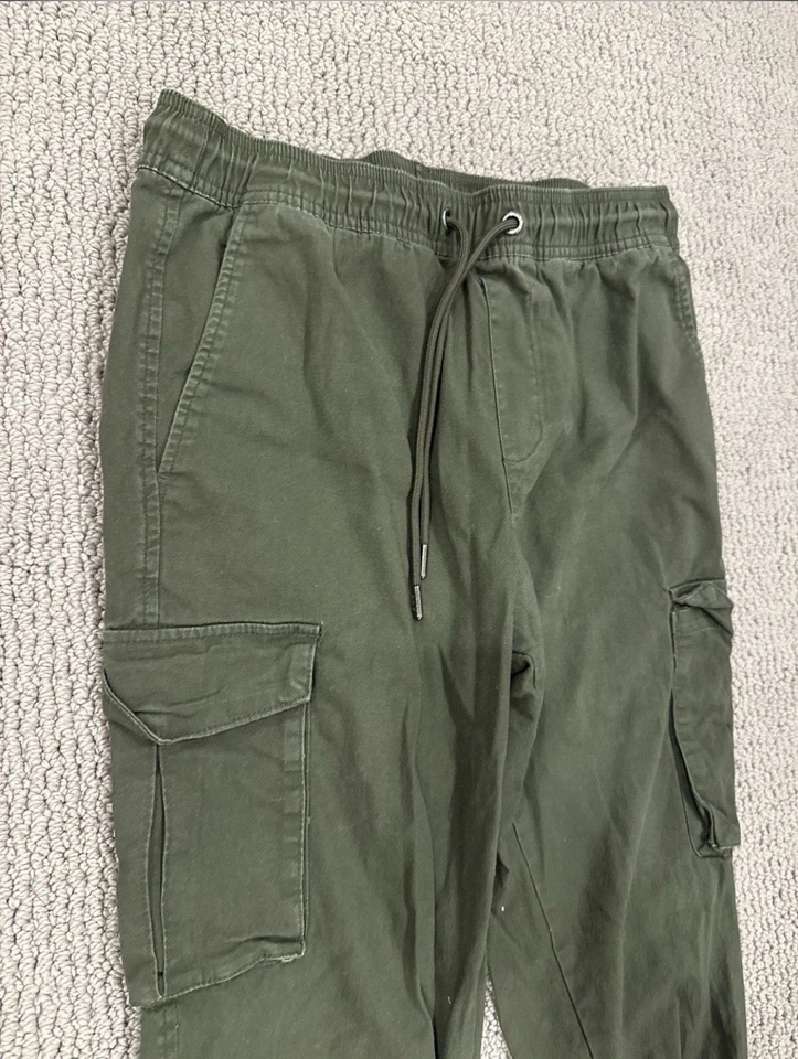 CSG Enterprise Olive Green Cargo Joggers Pants Men Size L Large - Image 4 of 4