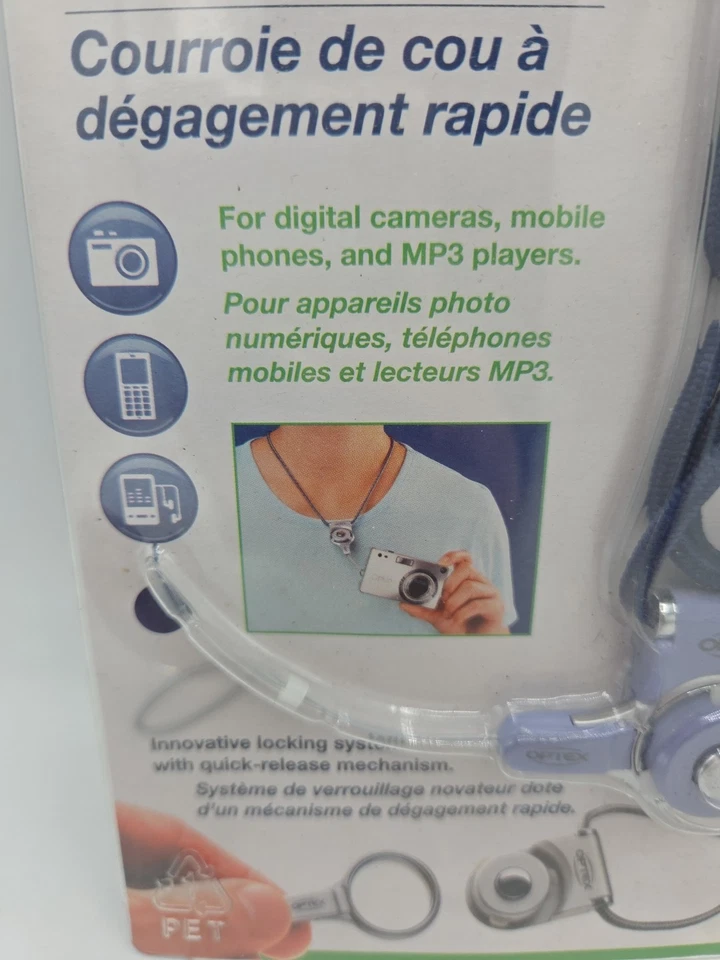 Optex Clicstrap Quick Release Neck Strap BLUE  Digital Compact Camera Gift Idea - Image 3 of 4