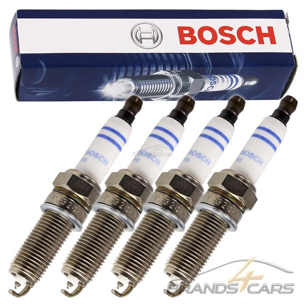 4X Bosch ZÜNdkerze Doppelplatin FÜR Mercedes CLC-KLASSE CL203 160-200-image