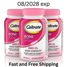 3 bottles Caltrate 600+D3 Calcium & Vitamin D...
