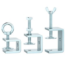 Galvanized Steel C Clamps Tiger Clamp for Mounting U Clamps Small Desk Clamp