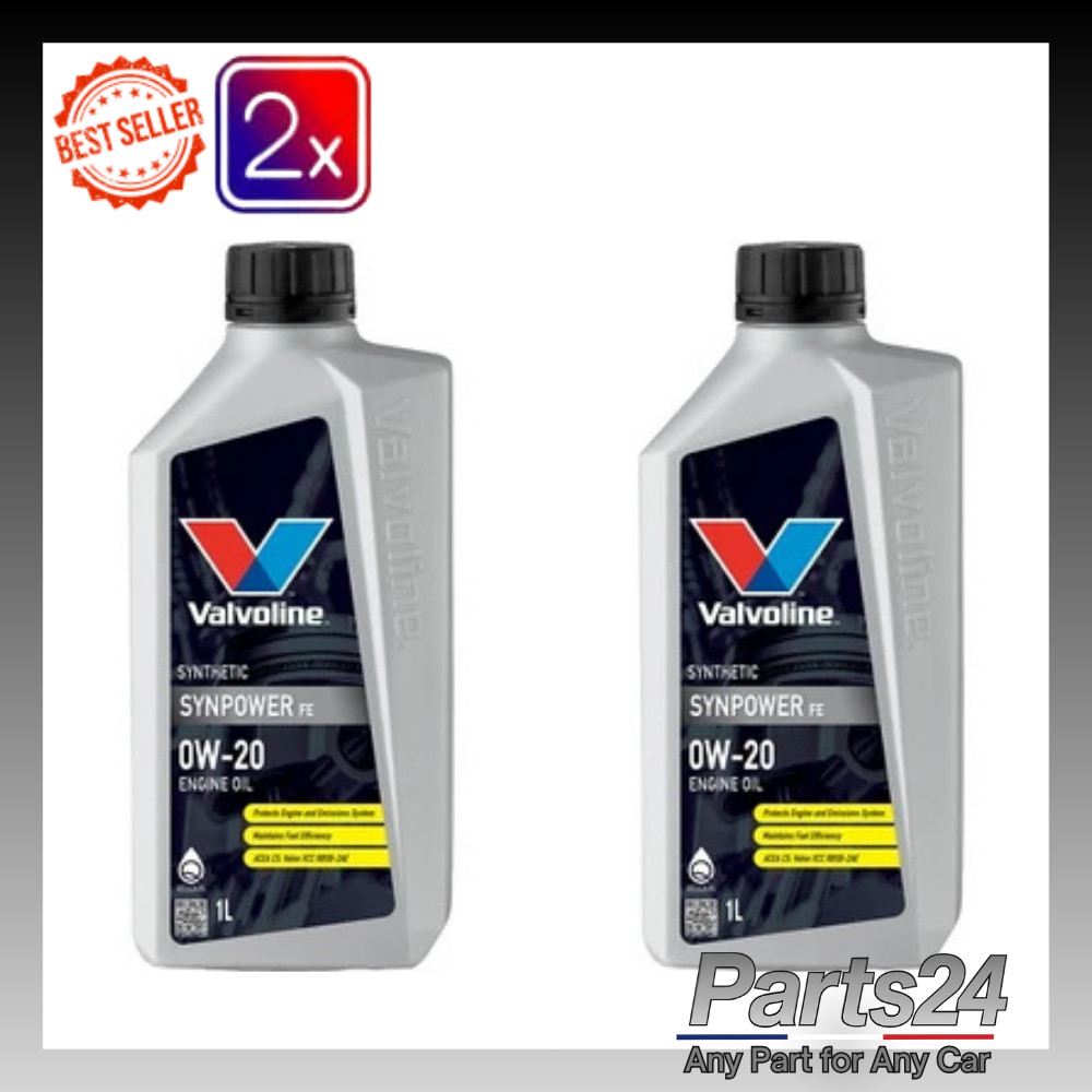 x2 Valvoline Synpower Fe 0W20 - 1 Litre
