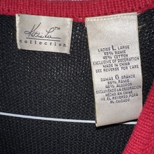 Pull à Noeuds Femme Kathie Lee - Noir - Taille S - Style Fête De Noël Gaudy - Occasion Bon état