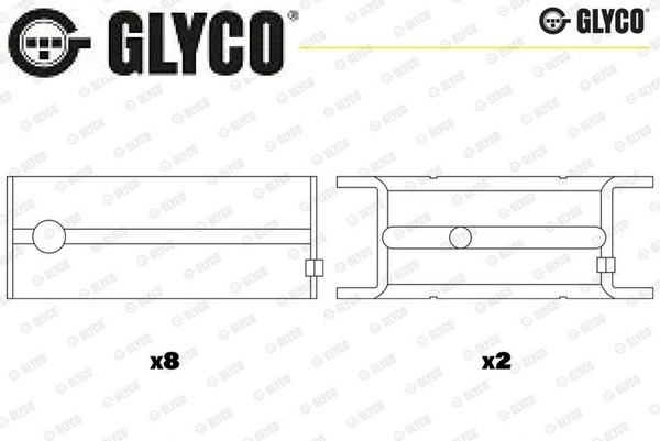 Glyco H982/5STD Kurbelwellenlager-image