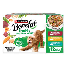 Purina Beneful Dog Food Freshly Prepared Meals Variety Pack Wet Dog Food 12 Pack