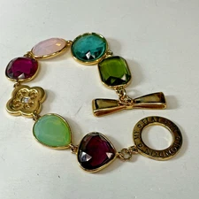 My Flat In London Bracelet Haute Socialite Crystal Colorful Toggle Clasp
