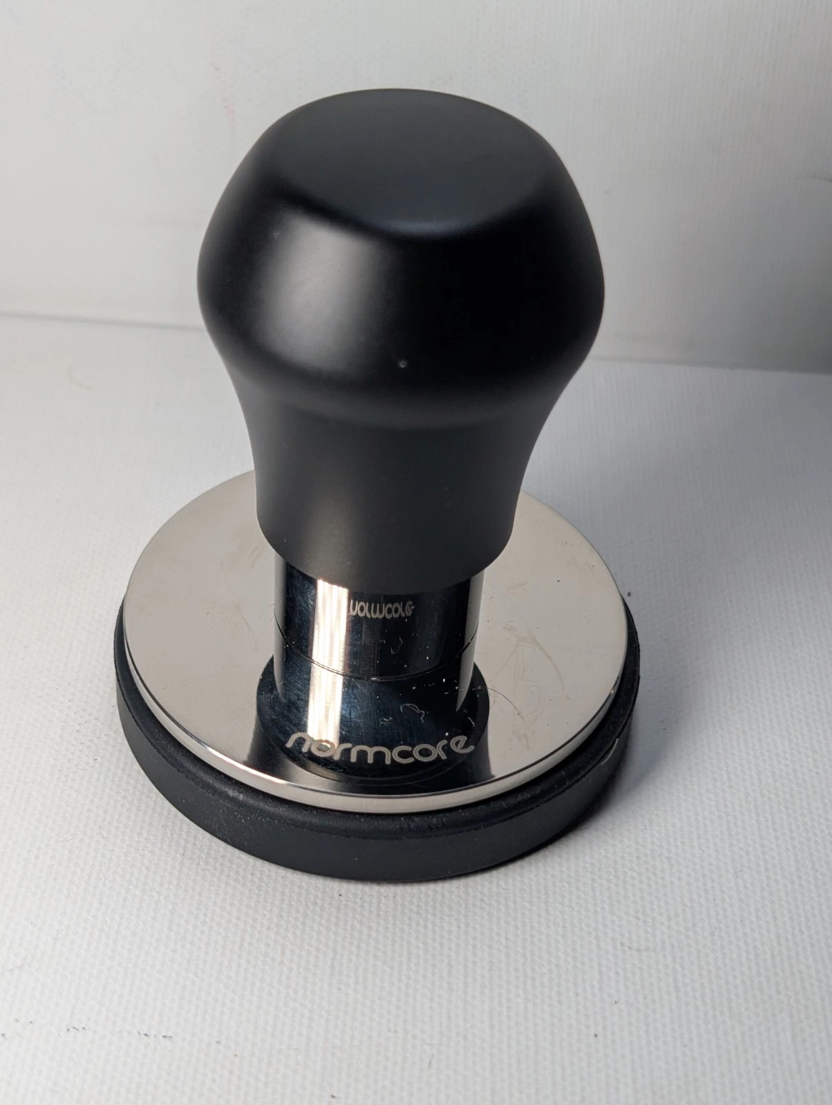 Normcore 58mm Coffee Tamper Stainless Steel Espresso Press Black Handle