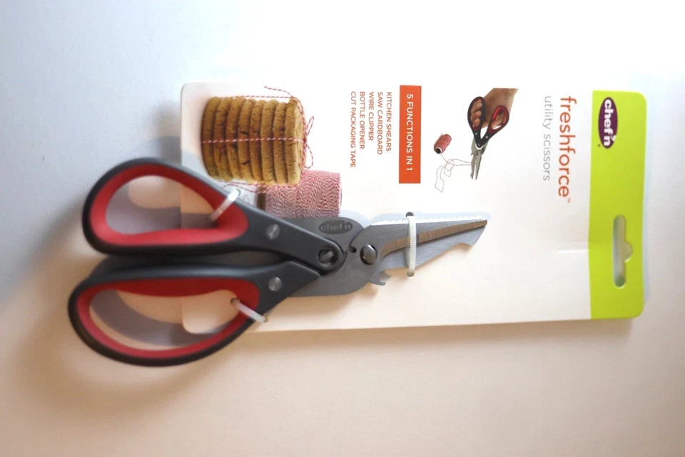 Kitchen Scissors 5-in-1 Stainless Steel Shears Heavy Duty for Meat Poultry Herbs - Image 3 of 4