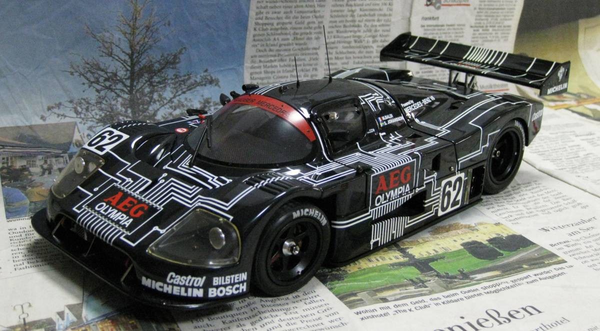 ミニカー EXOTO 1/18 Sauber Mercedes C9 #62 Discontinued 1988 Units Worldwide Exoto 1/18 Sauber Mercedes