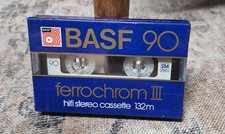 BASF Ferrochrom III 90 audio cassette blank tape sealed Made in Germany