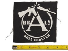 REAL Skateboards ROLL FOREVER · 2005 Promo Sew-On Punk Patch · hufnagel gonzales