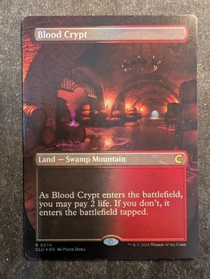 Blood Crypt - Borderless Foil - Clue Edition (Cluedo) (MTG)