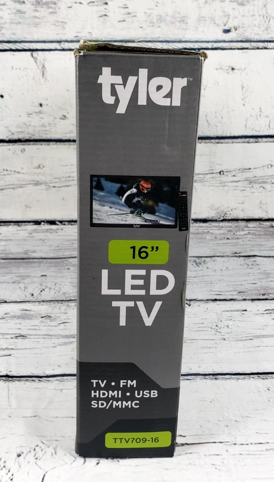 TYLER 16" LED TV - Digital TV FM Radio Tuners HDMI/USB Inputs #TTV709-16 Tested - Image 4 of 4