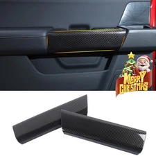 Rear Door Handle Cover Trim Panel Interior Fits Ford F-150 2021-23 Carbon Fiber