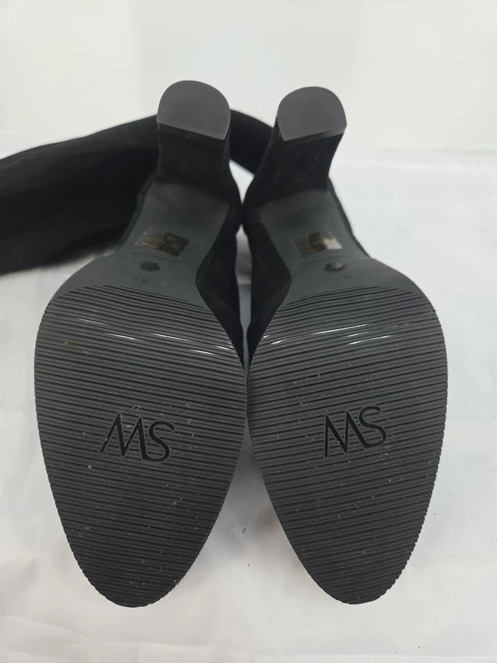 Stuart Weitzman Tieland Over the knee Soft Suede Boots Black Size 7.5 New - Image 4 of 4