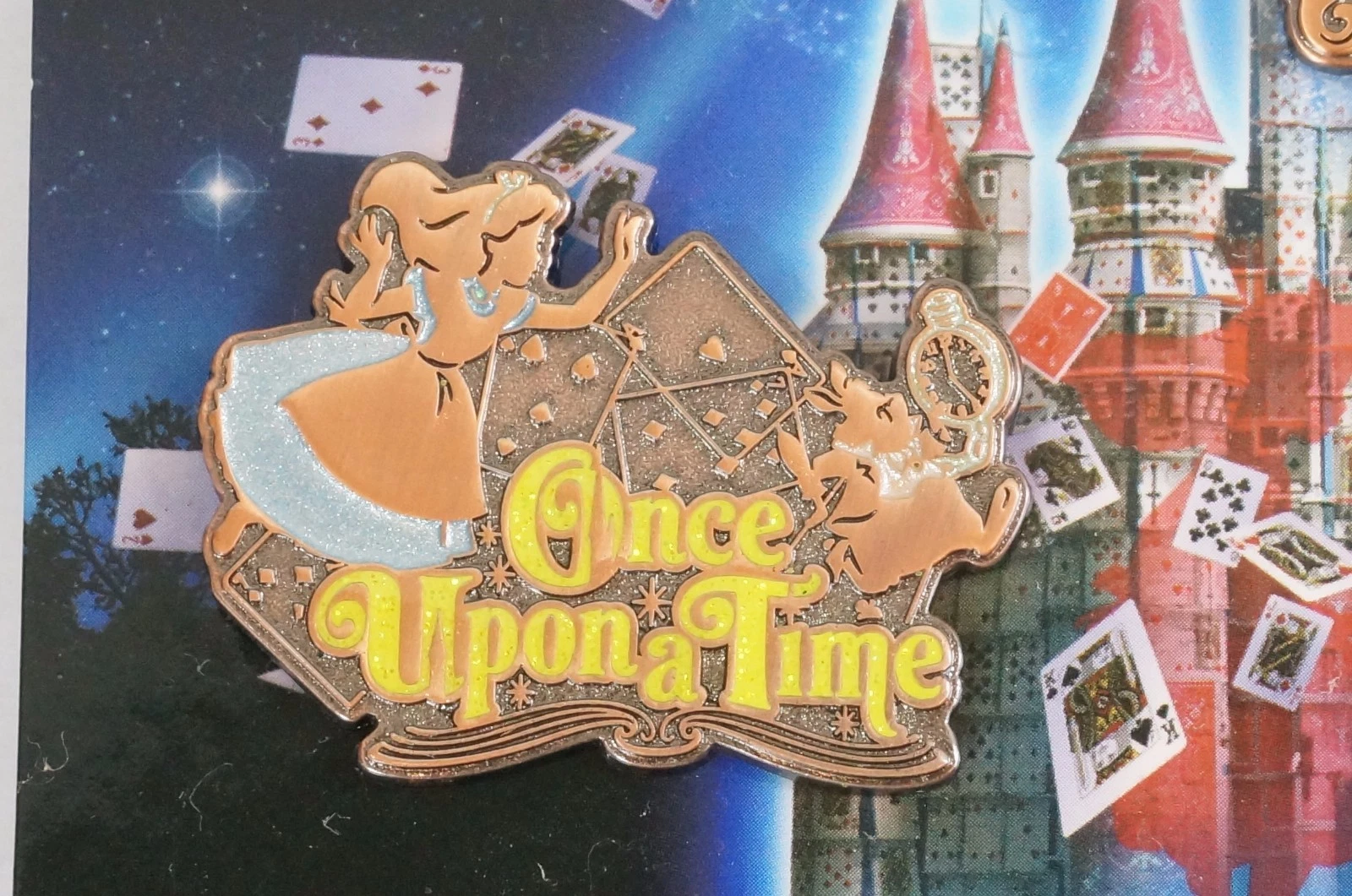 RARE!! Tokyo Disney Resort Pin Once Upon A time Each Sell Alice & White Rabbit