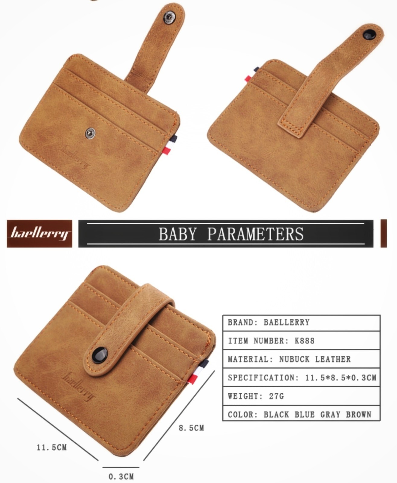 Men Leather Designer Credit Card Holder Slim ID Case Money Wallet