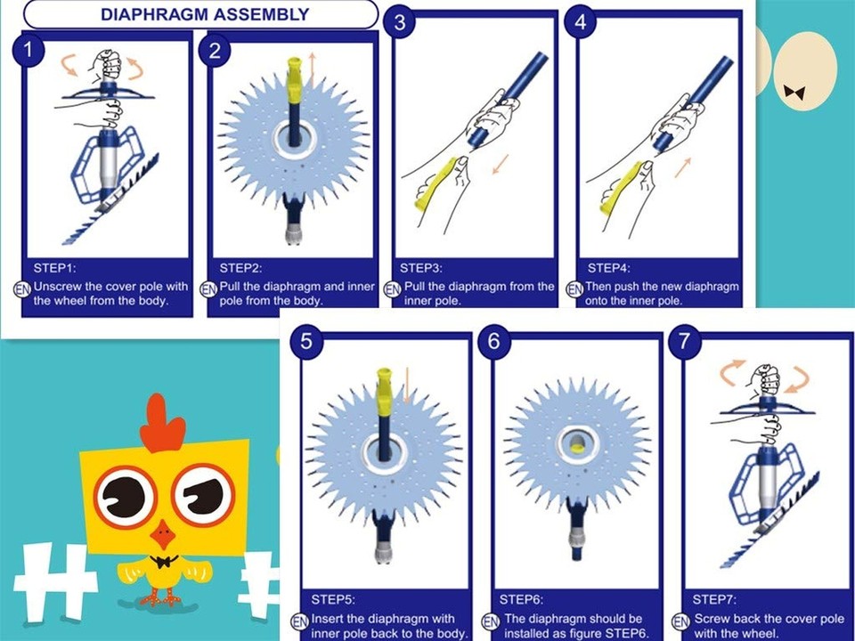 VINGLI Pool Vacuum Cleaner Automatic Sweeper Swimming Pool Creepy Crawler Vac... 611890867637 eBay