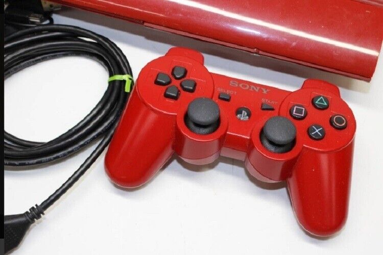 Sony Playstation 3 Red CECH-4000B Console PS3 250GB Box Set Sony Playstation 3 Red CECH-4000B Console PS3 250GB Box Set