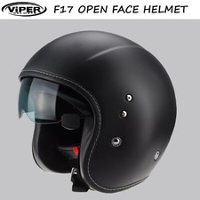 ViPER F17 Open Face Helmet Motorcycle Scooter Road Legal Clearance Sale Helmets