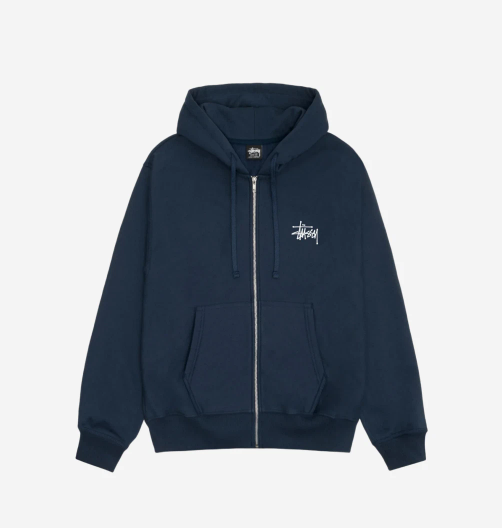 ★韓国の人気★【Stussy】★WINGSPAN HOODIE★NAVY★ Stussy 2024 Stussy Basic Stussy Zip Hoodie Navy, 100
