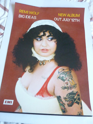 REMI WOLF BIG IDEAS ORIGINAL  PROMOTIONAL POSTER NEW UNUSED