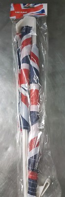 Jubiläumsfeier mit nagelneuen Union Jack Großbritannien Autofahnen